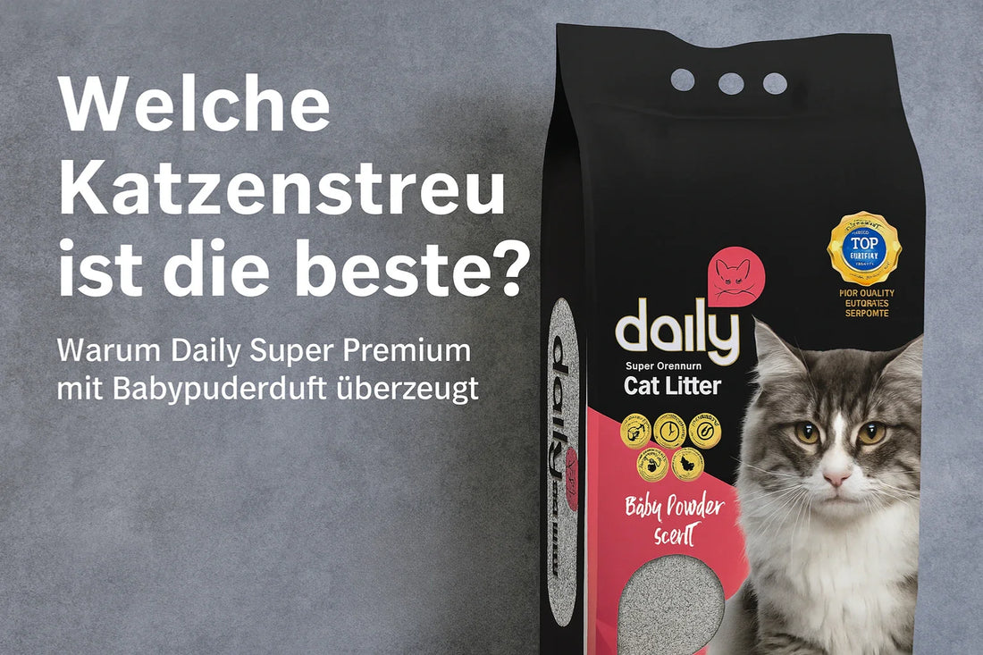 Daily Super Premium Katzenstreu mit Babypuderduft – hochwertige klumpende Katzenstreu von EUPET, erhältlich bei PURE Naturfutter Schweiz