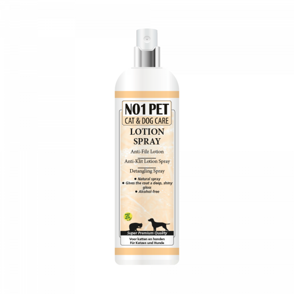 Produktbild von NO1PET Detangling Spray – alkoholfreies Pflegespray zur Fellpflege und Entfilzung bei Hunden, Katzen und anderen Haustieren