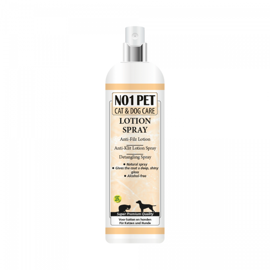 Produktbild von NO1PET Detangling Spray – alkoholfreies Pflegespray zur Fellpflege und Entfilzung bei Hunden, Katzen und anderen Haustieren
