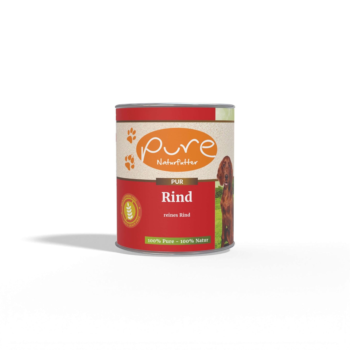 Produktbild PURE Hundemenü PUR-Fleischdose Rind – Nassfutter mit 72 % Rind, Single-Protein, BARF-geeignet, getreidefrei, für Hunde aller Rassen