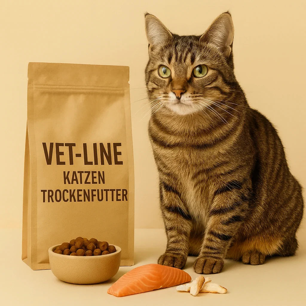 VET-Line Katzentrockenfutter für Katzen – natürliches Premium-Trockenfutter mit Fisch für sensible Katzen