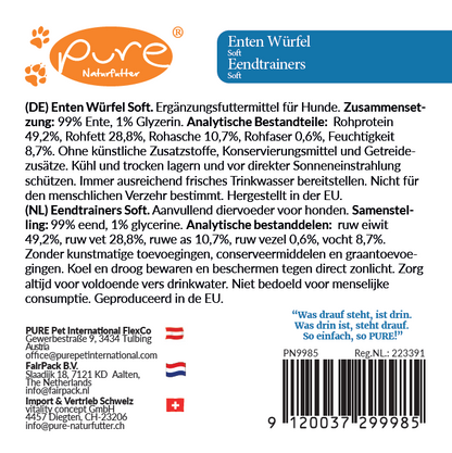Enten Würfel mini – Der natürliche Hundesnack mit Ente (200g)