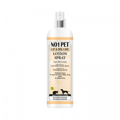 Produktbild von NO1PET Detangling Spray – alkoholfreies Pflegespray zur Fellpflege und Entfilzung bei Hunden, Katzen und anderen Haustieren