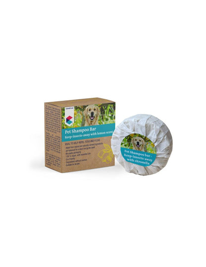 Hundeshampoo-Seife mit Citronella – natürliche Pflege für Hunde mit Insektenschutz, ideal gegen Fliegen und Mücken.