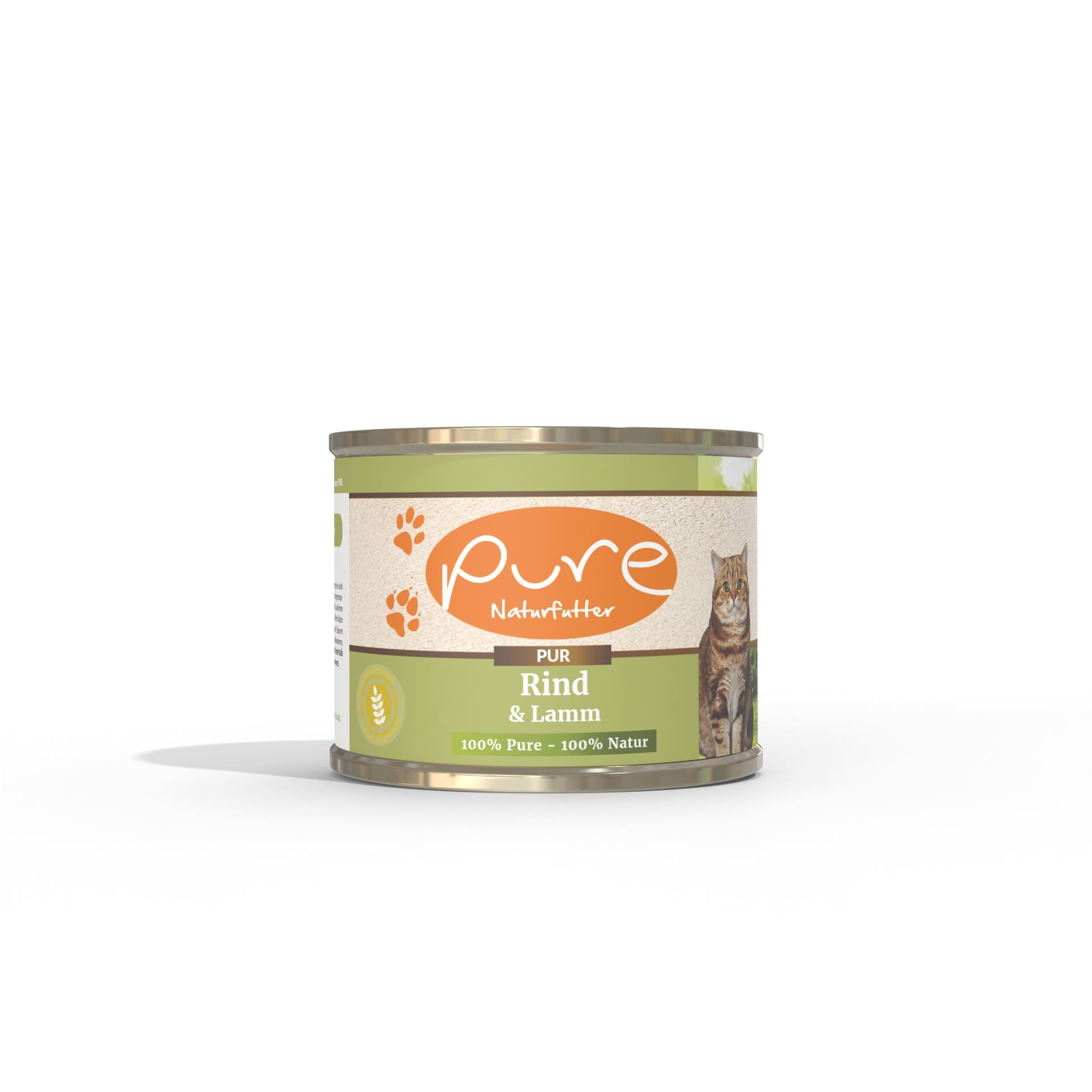 Katzenmenü PUR Rind und Lamm 195g – getreidefreies Nassfutter für Katzen mit 100% Rind und Lamm, ideal für eine gesunde und ausgewogene Ernährung.
