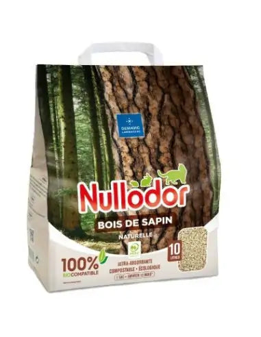 Nullodor – Kompostierbares Katzenstreu aus Tannenholz 10 L