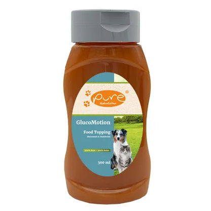 PURE GlucoMotion Food Topping 300 ml Flasche für Hunde und Katzen