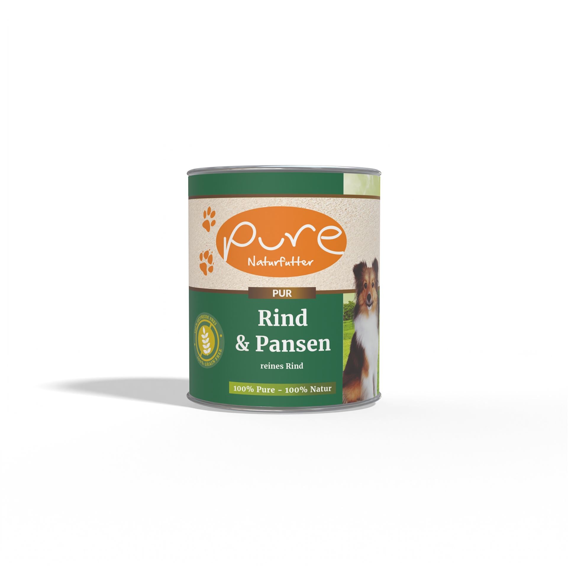 PURE Naturfutter Supreme Nature Hund Rind mit Pansen – hochwertiges Hundefutter mit Rind und Pansen, ideal für gesunde und schmackhafte Mahlzeiten für Hunde