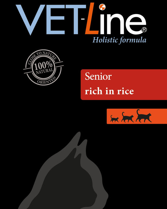 VET-Line Cat Senior Geflügel und Fisch – spezielles Hundefutter für ältere Katzen, ideal für eine gesunde Ernährung und Unterstützung im Seniorenalter.
